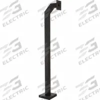 PEDESTAL PRO Gooseneck Pedestal: 88 in Overall Ht, Black, Pedestal, 12 in x 12 in, Black (MPN 84-4-12). Key specifications — attr193630: PEDESTAL PRO; attr982335: Carriage Bolt Hardware; attr982316: Black; attr982338: Biometric Readers; attr982348: Powder Coated; attr982331: Carbon Steel; attr1022512: Pedestal.