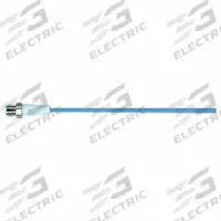 Cordset: M12 Male Straight X Bare Wire, 4 Pins, Pastel Blue, TPE-S, 3 m Cable Lg, 22 AWG Wire Size (MPN 7024-12021-3210300). Key specifications — Cable Jacket Color: Pastel Blue; End 1 Gender: Male; End 1 Mounting Orientation: Straight; End 2 Connection Type: Bare Wire; IP Rating: IP65; Brand: MURRELEKTRONIK; Wire Size: 22 AWG; Cable Jacket Material: TPE-S.