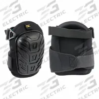 CLC Knee Pad: Universal, 2 Straps, Clip/Hook-and-Loop, 1 PR (MPN 345). Key specifications — Cap Material: Plastic; Color: Black; Pad Material: Foam; Strap Material: Elastic; Brand: CLC; Closure: Hook-and-Loop; Features: Breathable; Latex Content: Latex Free.