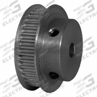 DAYTON Timing Pulley: Modified Curvilinear, Fixed, For GT Timing Belt Section, For 6 mm Belt Wd (MPN 38-3P06M6FA6). Key specifications — attr1328801: DAYTON; attr1328807: Clear Anodized; attr1328808: Powerhouse®.