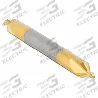 APPROVED VENDOR Center Drill: Plain Type, #2, 60°, 1 7/8 in Overall Lg, TiN Coated Carbide (MPN 300-001504). Key specifications — Brand: APPROVED VENDOR; End Type: Double End.