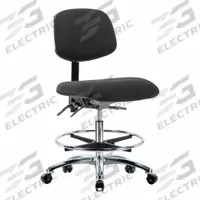 ESD Task Chair: Fabric, Armless, Ht Range 21 1/2 in to 29 in, 18 1/2 in Seat Wd, 17 in Seat Dp (MPN BR-ESD-FMBCH-CR-T1-A0-CF-EC-ESDBLK). Key specifications — Foot Support: Yes; Back Tilt Backward: 13.5°; Back Tilt Forward: 10.5°; Base Material: Aluminum; Brand: APPROVED VENDOR; Product Type: ESD Task Chair; ESD-Safe: ESD-Safe; Seat Tilt Backward: 3°.