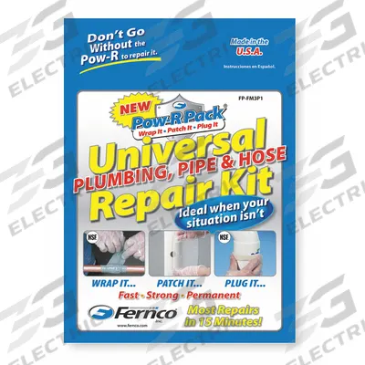 FERNCO Pipe Repair Kit: Fiberglass, 2 in W x 48 in L Wrap Size - Repair Kits for Tube & Pipe