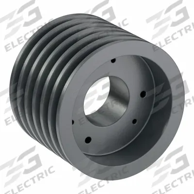 APPROVED VENDOR V-Belt Pulley: B62, 6 Groove, 6.55 in OD, Bushed Bore, SK - Bushed-Bore Cast-Iron V-Belt Pulleys
