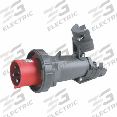 PASS & SEYMOUR Pin and Sleeve Plug: Red, 480V AC, Three Phase, 30 A, 3 Pole - Watertight Plugs
