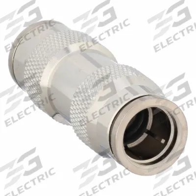 APPROVED VENDOR Push-Fit Union Fitting: 3/8 in OD x 3/8 in OD Size, Brass - Nickel-Plated Brass Tube Fittings