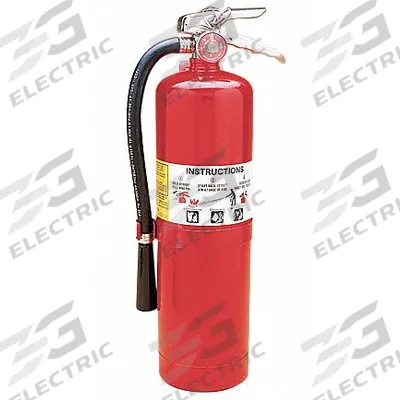 AMEREX Fire Extinguisher: 10 lb Extinguisher Capacity, 4A:80B:C - Class ABC Fire Extinguishers