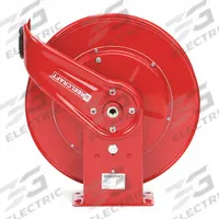 Spring Return Hose Reel: 50 ft (3/8 in I.D.), 500 psi Max Op Pressure, Nickel Plated Steel, Red (MPN 7600 OLP). Key specifications — Reel Color: Red; Hose Capacity: 50 ft (3/8 in I.D.); Overall Dimensions: 19-3/4 in L x 7 in W x 20-1/4 in H; Swivel Material: Nickel Plated Steel; Brand: REELCRAFT.