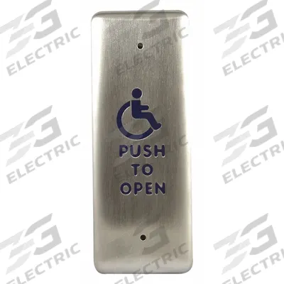 BEA Exit Push Button: 4 1/2 in Ht, 5/8 in Dp, 1 3/4 in Wd, ADA Compliant - Push-to-Exit Buttons
