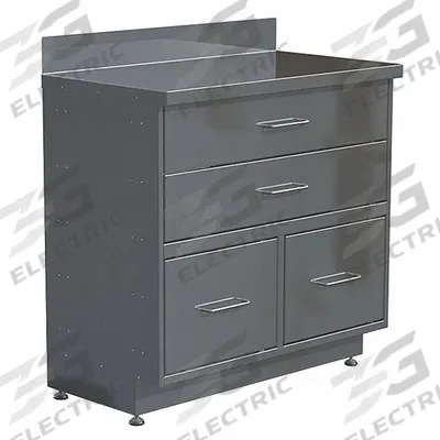LAKESIDE Supply Cabinet: 36 in x 20 in x 40 in, 4 Drawers, 0 Shelves, 0 Doors - Corrosion-Resistant Metal Medical Drawer Cabinets