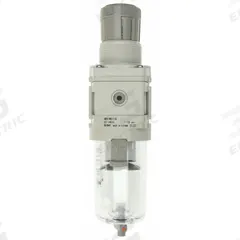 SMC Filter Regulator: AW-D Series, 3/8 in NPT, 5 micron, 0.85 MPa Max Op Pressure, Auto Drain (MPN AW30-N03-Z-D). Key specifications — attr109419: SMC; attr109429: Die-Cast Aluminum; attr109463: No; attr109468: AW-D.