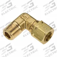 PARKER Compression Fitting Elbow: 1/4 in OD x 1/8 in Pipe Fitting Size, Compression x MNPT, Brass (MPN 169CA-4-2). Key specifications — Brand: PARKER.
