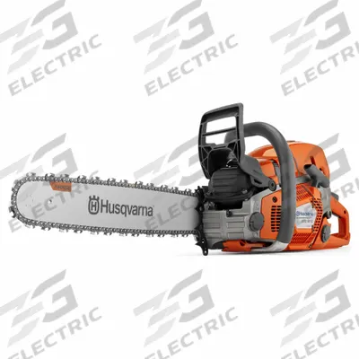 HUSQVARNA Gas-Powered Chainsaw: 24 in Bar Lg, Rear Handle, Auto Chain Oiler - Gas-Powered Chainsaws