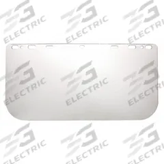 MCR SAFETY Face Shield: Clear, Uncoated, Reusable, 15 1/2 in Visor Wd, 8 in Visor Ht, Polycarbonate (MPN 9JXT1). Key specifications — Headgear Color: Blue; Visor Material: Polycarbonate; Visor Features: Reusable.