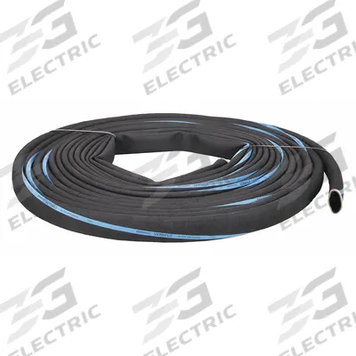 CONTINENTAL Water Discharge Hose: 2 in Hose Inside Dia., 100 ft Hose Lg, 125 psi - EPDM Bulk Water Discharge Hoses with EPDM Cover with Spiral-Plied Synthetic Fabric Reinforcement