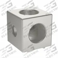 Squared Corner Connector: Squared Corner Connector, 15 Series, 1 1/2 in x 1 31/64 in x 1 1/2 in (MPN 093WW381N08). Key specifications — Material: Aluminum; Brand: FATH INC.; Finish: Lacquer.