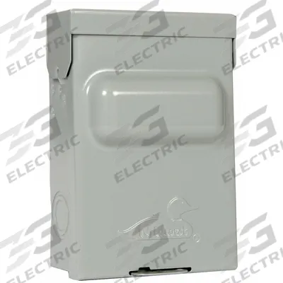 MIDWEST Air Conditioning Disconnect Switch: Non-Fusible, 60 A, Single Phase, 240V AC - Non-Fusible Disconnect Switches with GFCI Receptacles