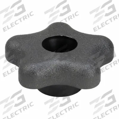 INNOVATIVE COMPONENTS Hand Knob: 5 Point, Plastic w/ Steel Thread, 5/16"-18 Thread - 5-Arm Knobs with Threaded Through-Hole