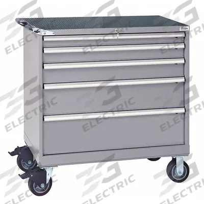 LISTA Modular Drawer Cabinet: 40 1/4 in x 22 1/2 in x 41 5/8 in, 5 Drawers, 54 Compartments - Lista Mobile Modular Drawer Cabinets