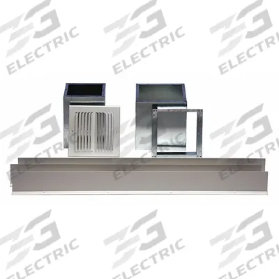 WILLIAMS COMFORT PRODUCTS Outlet Register: Side, Metal, 10 in Boot/Damper - Assembly Components for Gas Wall & Ceiling Heaters