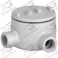 Conduit Outlet Body: Iron, GR, 3/4 in Trade Size, L Body, 18 cu in Body Capacity (MPN GRL75). Key specifications — Series: For Standard Body; Compatible Conduit Trade Size: 3/4 in; Thread Gender: Female; Hub Style: Threaded; Cover Included: Yes; Body Style: L; Connection Type: Threaded; Back Type: Round.