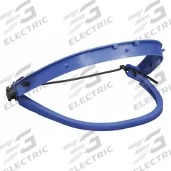 MCR SAFETY Face Shield Bracket: Slotted Attachment Type, Nylon, Blue (MPN 101). Key specifications — Attachment Type: Slotted; Product Type: Bracket; Material: Nylon; Color: Blue; Includes: Rubber Tube for Attaching the Bracket to a Hard Hat; For Use With: Face Shield; Brand: MCR SAFETY; Compatible with Manufacturer Model Number: 181640.