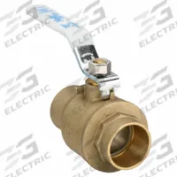 APOLLO Manual Two-Way Ball Valve: 1 1/2 in, Brass, Straight, Sweat x Sweat, Full Port Ball Port (MPN 94ALF-207-01A). Key specifications — Brand: APOLLO; Handle: Lever.