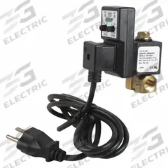 SPEEDAIRE Timed Electric Auto Drain Valve: 3/8 in NPT Pipe, 3/8 in Drain, 4.33 gpm, 100 V to 120 V (MPN 13X526). Key specifications — attr294755: SPEEDAIRE; attr292031: 0.5 sec to 10 sec.