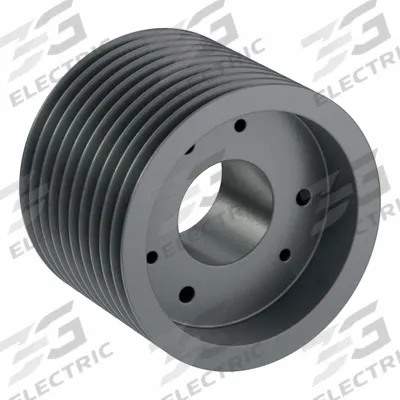 APPROVED VENDOR V-Belt Pulley: 5V975, 10 Groove, 9.75 in OD, Bushed Bore - Bushed-Bore Cast-Iron Wedge V-Belt Pulleys