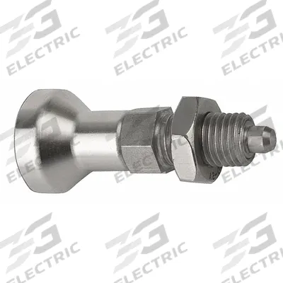 KIPP Indexing Plunger: Nonlocking, 18-8 SS Body w/ 400 SS Plunger - Nonlocking Pull-Knob Indexing Plungers with Jam Nut
