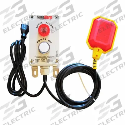 SUMP ALARM High Water Alarm: High Level, 120V AC, Auto/Manual, 90 dB, Audio/Visual - Wi-Fi Enabled Liquid-Level Alarms