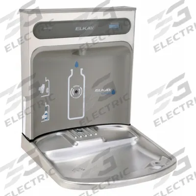 ELKAY Bottle Filler Retrofit Kit: Sensor, 18 7/8 in Ht, 17 7/8 in Wd, Stainless Steel - Drinking Fountain Bottle Filler Addition Retrofit Kits