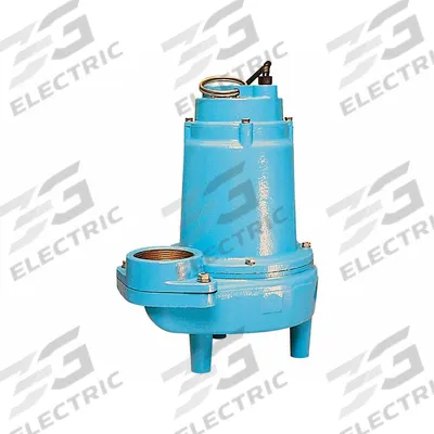 LITTLE GIANT Sewage Ejector Pump: Cast Iron, Three Phase, 1 hp, 200 to 208V AC, 35 ft Max. Head - General Purpose Sewage Ejector Pumps