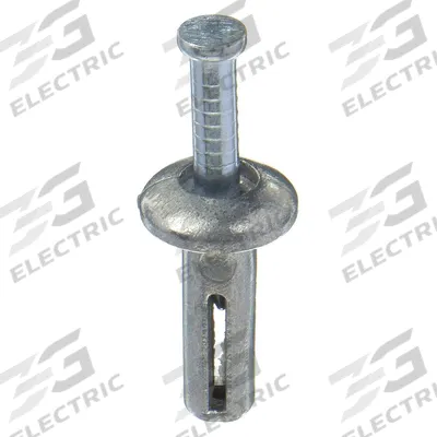 APPROVED VENDOR Hammer Drive Pin Anchor Set: 1/4 in Dia, 3/4 in Overall Lg, Mushroom - Metal Removable Nail Drive Anchors