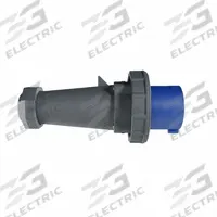 LEGRAND Pin and Sleeve Plug: Gray, 250V AC, Three Phase, 60 A, 3 Pole, 4 Wire, IEC Grounding (MPN LE460P9WNPT7A). Key specifications — Brand: LEGRAND.
