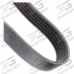 CONTINENTAL Banded Cogged V-Belt: 5/BX56, 5 Ribs, 59 in Outside Lg, 3 19/64 in Top Wd, Polybutadiene. Key specifications — Belt Material: Polybutadiene.