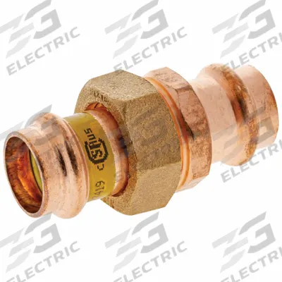 NIBCO Crimp Union Fitting: Straight - Gas Copper & Bronze Press Tube Fittings