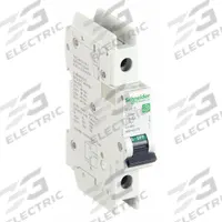 SCHNEIDER ELECTRIC IEC Miniature Circuit Breaker: 0.5 A Amps, 60V DC, 14kA at 120/240V AC, C60BP (MPN M9F44170). Key specifications — Brand: SCHNEIDER; DC Voltage Rating: 60V DC; Max. AIR Rating: 14kA at 120/240V AC; Terminal Connection: Screw Clamp; AC Voltage Rating: 240V AC; Series: C60BP.