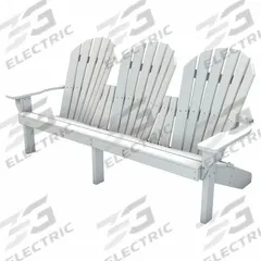 ULTRASITE Adirondack Chair: White, White, Vandal Resistant, 16 in Seat Ht, 71 1/2 in Seat Wd (MPN PB ADGISWHI). Key specifications — Finish: Vandal Resistant; Frame Color: White; Frame Material: Resinwood; Seat Color: White; Seat Material: Resinwood.