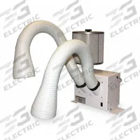EXTRACT-ALL Benchtop Fume Extractor: 350 cfm, 4.4 ft Hose Lg, 68 dB (MPN S-981-2B). Key specifications — Manufacturer Part Number: S-981-2B; Brand: EXTRACT-ALL; Input Voltage (Nominal): 120V.