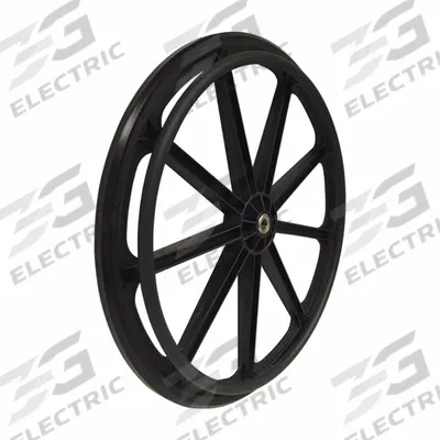 ALCO Rear Wheel: ALCO/Drive/Everest and Jennings, Vinyl, 24 in Overall Wd - Wheels, Tires & Bearings for Wheelchairs