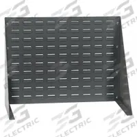 QUANTUM STORAGE SYSTEMS Louvered Bench Rack: 21 in x 27 in x 1/4 in, 1 Sides, 0 Bins, Gray (MPN QBR-2721). Key specifications — attr38851: Gray; attr38864: Powder Coated; attr38845: QUANTUM STORAGE SYSTEMS.