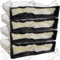 BALDWIN FILTERS Air Filter Element: Engine, Rectangular, 29 3/8 in Overall Lg, Nylon, 4 PK (MPN BA3965(4)). Key specifications — Brand: BALDWIN FILTERS; Baldwin Interchange: BA3965(4).