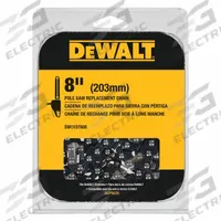 DEWALT Chainsaw Chain: 8 in Compatible Bar Lg, 3/8 in, 0.04 in Gauge, 34 Links, 11/16 in File Size (MPN DWO1DT608). Key specifications — attr977596: DEWALT; attr977598: Dewalt; attr977603: 3/8 in.