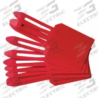 BRADY Shipping Tag: #8, 5 7/8 in Tag Ht, 3 1/4 in Tag Wd, Red, Plastic, Plain Tag, 25, PK (MPN 30681). Key specifications — Tag Color: Red; Tag Material: Plastic; Card Stock Thickness: 30 Points; Brand: BRADY.