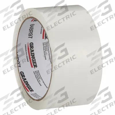 GRAINGER Acrylic Packing Tape: 1.8 mil Tape Thick, 2 in x 55 yd, 2 in, Clear, LD - Light-Duty Acrylic Tape