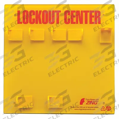 ZING Lockout Board: Lockout Station, No Padlocks - Unfilled Lockout Stations