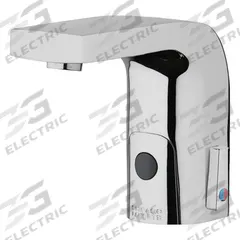 CHICAGO FAUCETS Bathroom Sensor Faucet: HyTronic Edge, Cast Brass, Polished Chrome Finish, Battery (MPN WWG116.870.AB.1T). Key specifications — Brand: CHICAGO FAUCETS; Includes: Mounting Hardware; Series: HyTronic Edge.