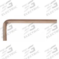 AMPCO Hex Key: 0 Ball Ends, 27 mm Tip Size, Metric, Short, Beryllium Copper, Unfinished, L, 2 Tips (MPN WH-27MM). Key specifications — attr1205521: AMPCO; attr1205526: Unfinished.