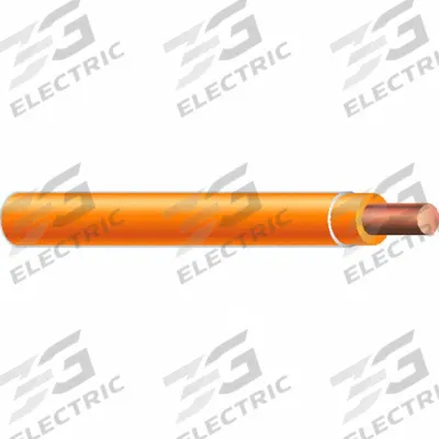 SOUTHWIRE Wire: Copper, 12 AWG, 1 Conductors, Solid, Orange, 2,000 ft Lg - Copper THHN/THWN Building Wires